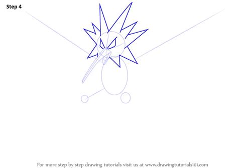 Learn How to Draw Zapdos from Pokemon (Pokemon) Step by Step : Drawing Tutorials