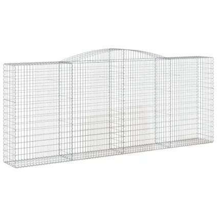 Vidaxl Paniers Gabions Arqu S Pcs X X Cm Fer Galvanis