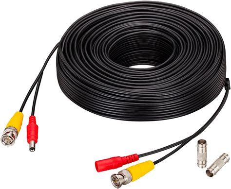 Amazon Bnc Security Camera Cable Ft Shinekee Pre Made All In