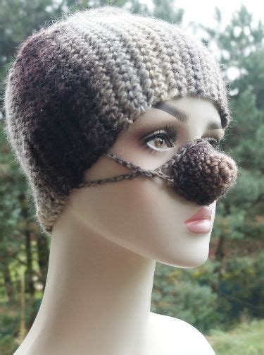 Unisex Nose Warmer Brown Nose Cap Nose Protector Cold Nose Gaiter