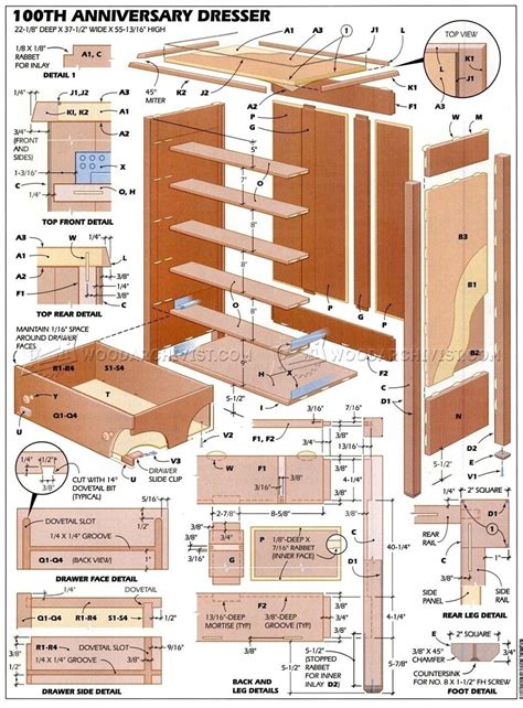 Bedroom Furniture Plans • WoodArchivist