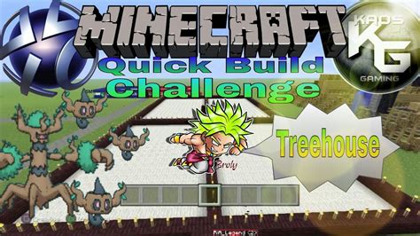 Minecraft PS3 Quick Build Challenge Four Way Battle TreeHouse YouTube