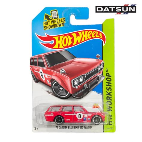 71 Datsun Bluebird 510 Wagon ลิขสิทธิ์แท้ Hotwheels โมเดลรถเหล็ก ดัส