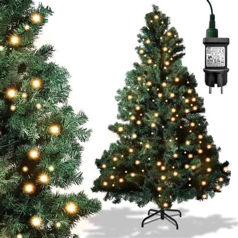 Bmot Sapin De Noel Artificiel Lumineux Led Lumiere Blanche Chaude