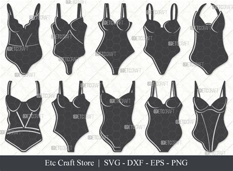 Lingerie Svg Lingerie Silhouette Sexy Sleepwear Svg Bra Svg Women