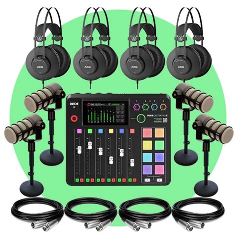 Rode PodMic Quad Podcast Bundle | Podcast Kits and Bundles | Musiclab ...