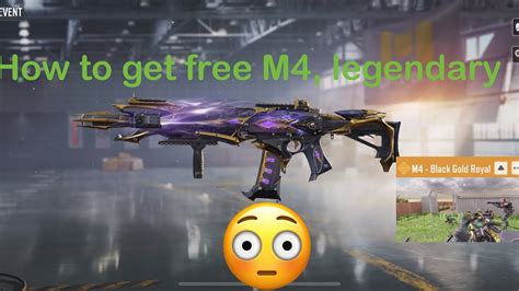 How To Claim The Free Legendary M Black Gold Royal Codm