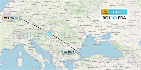 LH4265 Flight Status Lufthansa Burgas To Frankfurt DLH4265