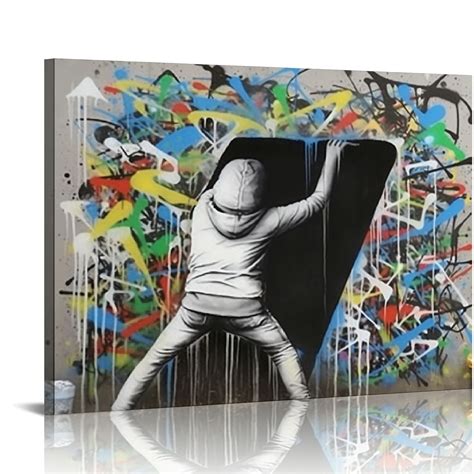 LOARTVE Banksy Wall Art Classic Street Graffiti Prints Abstract