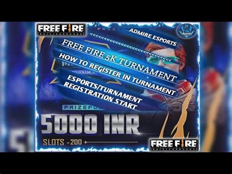 FREE FIRE TURNAMENT FREE FIRE 5K TURNAMENT REGISTRATION KASE KREIN