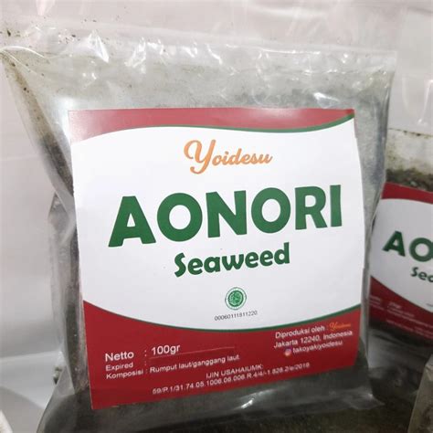 Jual Aonori Gram Nori Bubuk Seaweed Ao Nori Rumput Laut