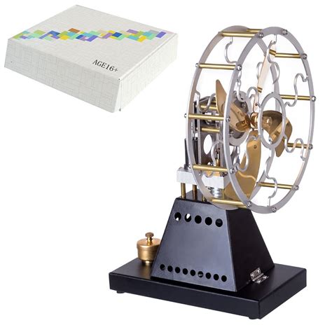 Phynedi Vintage Stirling Engine Model Thermal Power Stove Fan