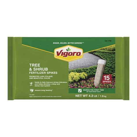 Vigoro 4.2 lb. All Season Tree and Shrub Fertilizer Spikes (12-5-7) (15-Count) 154205 - The Home ...