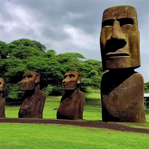 Photo Of Moai Statue Giving A Ted Talk Stable Diffusion OpenArt