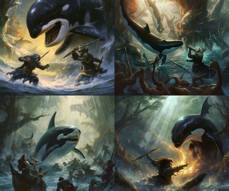 ArtStation - Orca hunters. | Artworks