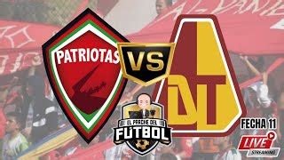 PATRIOTAS 1 VS TOLIMA 1 FECHA 11 LIGA II 2022 By Jorge Bermudez