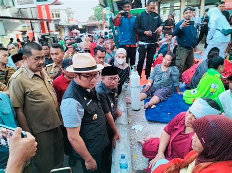 Gempa Terkini Cianjur Ridwan Kamil Sambangi Korban Gempa Di RSUD Sayang