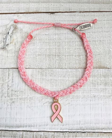 Breast Cancer Awareness Bracelet - Etsy