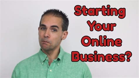 First Step To Starting Your Online Business Youtube