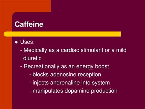 PPT - Chapter 8: Stimulants Their Effects & Common Types PowerPoint ...