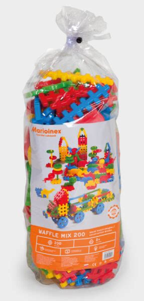 Klocki Konstrukcyjne Mix 200 Waffle Lublin Toys