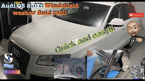 How To Repair Your Audi Q5 2 0T Windshield Washer Fluid Refill YouTube