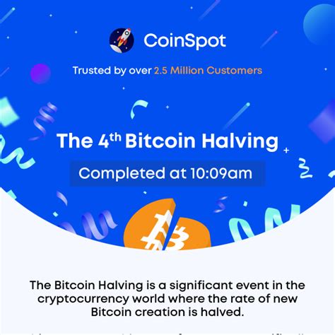 The Th Bitcoin Halving Has Successfully Completed Coinspot