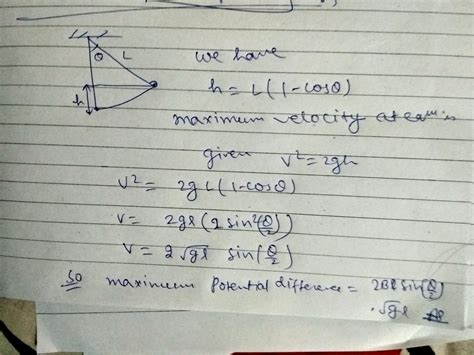 A Simple Pendulum With Bob Of Mass M And Conducting Wire Of Length L