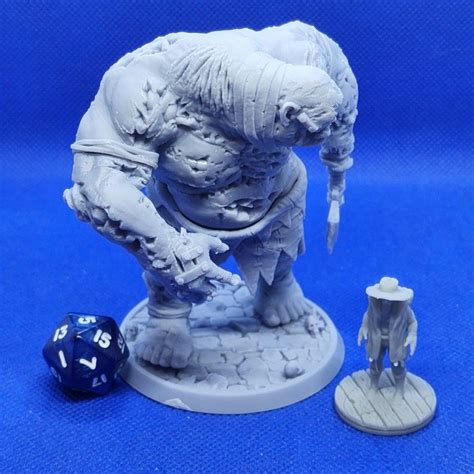 Large Ogre Miniature For Dandd Pathfinder And Other Ttrpgs 5e Dnd