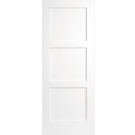 Steves Sons 30 In X 80 In 3 Panel Equal White Primed Shaker Solid