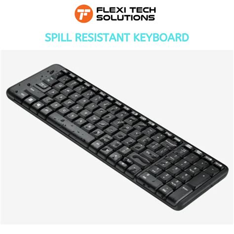 LOGITECH MK220 Wireless Keyboard and Mouse Space-saving Wireless Combo ...