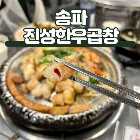 서울 송파 가락동 맛집 진성한우곱창 가락점 가성비 소곱창 네이버 블로그