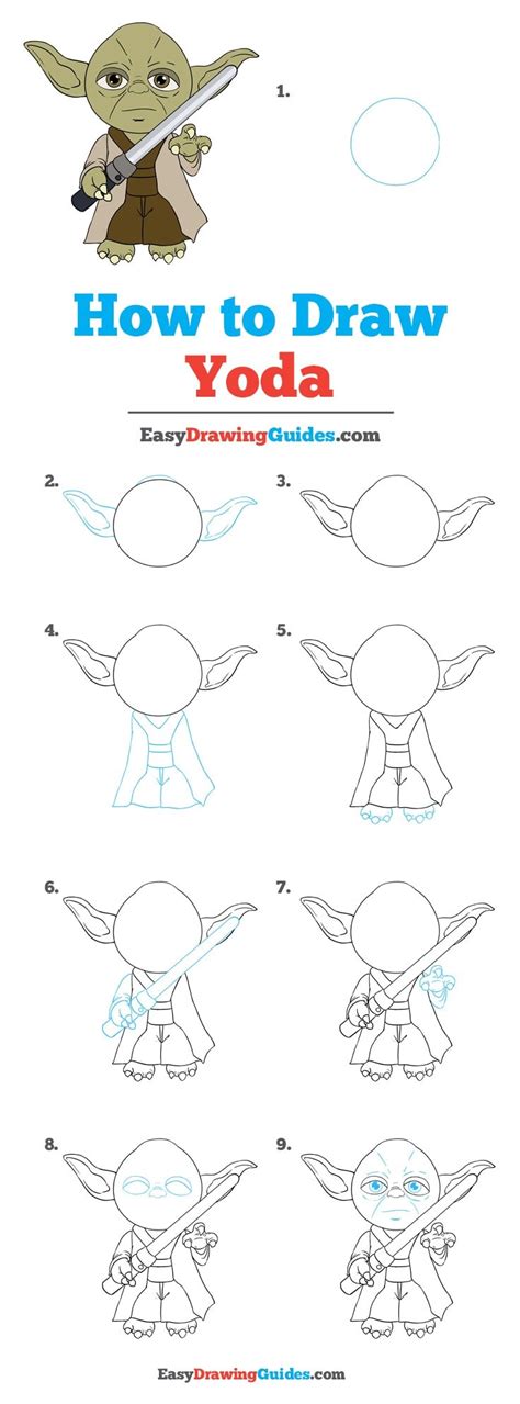 How To Draw Baby Yoda Step By Step, How to draw Baby Yoda | Easy to ...