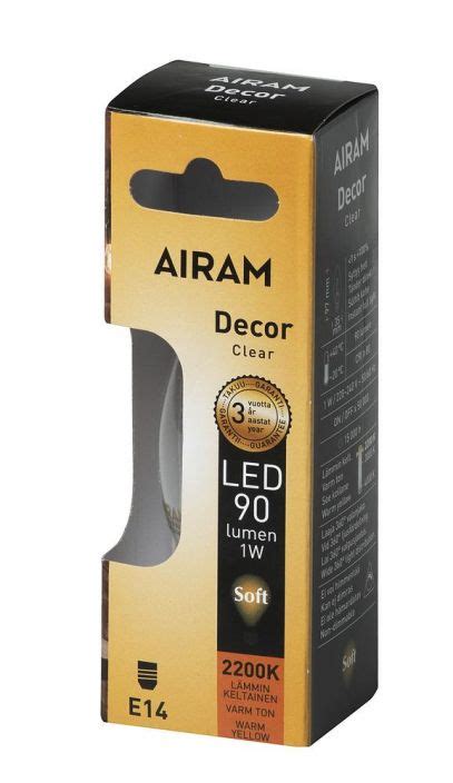 Airam Led Decor Clear E Lm Mikrokulma Verkkokauppa