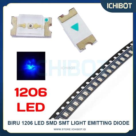 Biru Led Smd Smt Light Emitting Diode Blue Ichibot Store