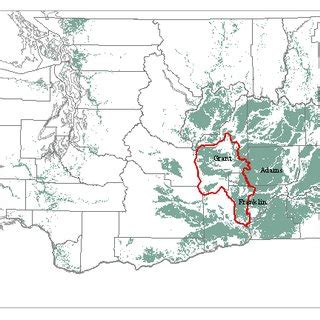 Columbia Basin Irrigation Project area base map. | Download Scientific Diagram