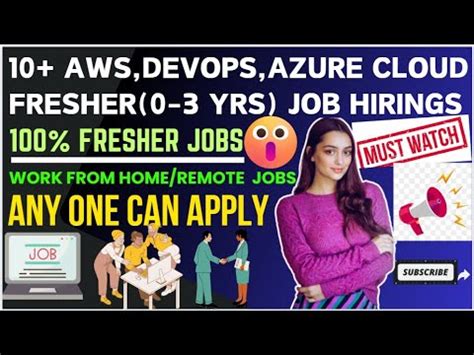 AWS DevOps Fresher Jobs Azure Fresher Jobs Cloud DevOps Hirings