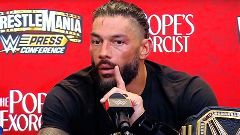 Roman Reigns challenges anyone to step up and defeat him: WrestleMania ...