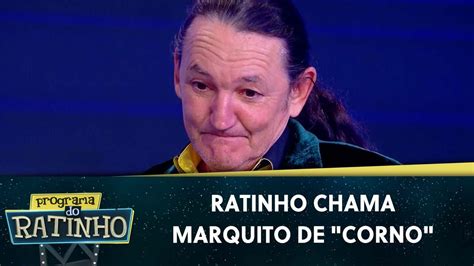 Marquito N O Ficou Calado Ap S O Ratinho Cham Lo De Corno Programa