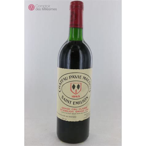 Château Pavie Macquin 1985 Saint Emilion 1er Grand Cru Classé B Prix