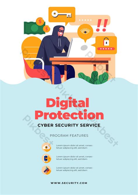 Cyber Security Flyer Template | EPS Free Download - Pikbest