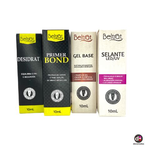 Kit Blindagem Beltrat Desidrat Primer Bond Gel Base Selante