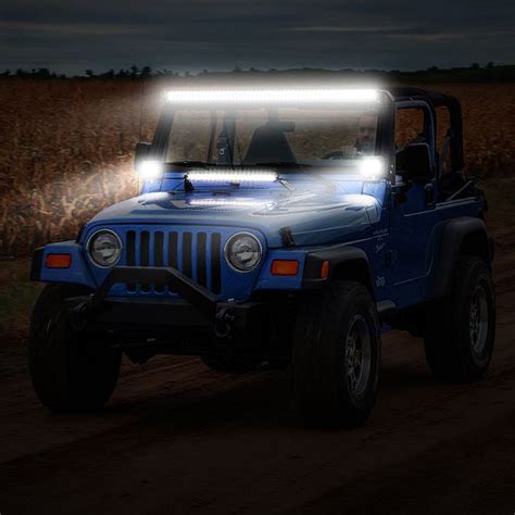 52" Light Bar & Work Lights KIts for Jeep Wrangler 1997-2006 TJ — SUPAREE