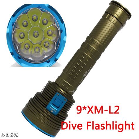 Lm Underwater Dive Light Led Flashlight Xm Xl Diving Lamp Torch