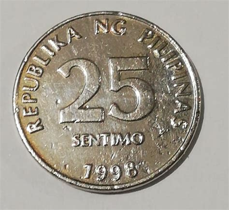 SILVER 25 Centavo 1998 Error Coin (SELLING), Hobbies & Toys ...