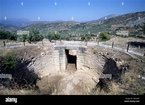 Mycenae Peloponnese Greece Stock Photo Alamy