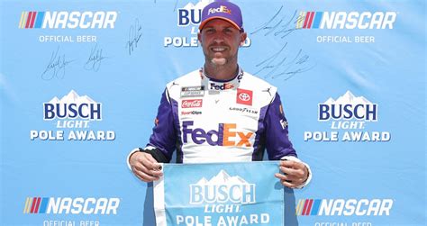 Denny Hamlin Wins Busch Light Pole At Talladega NASCAR