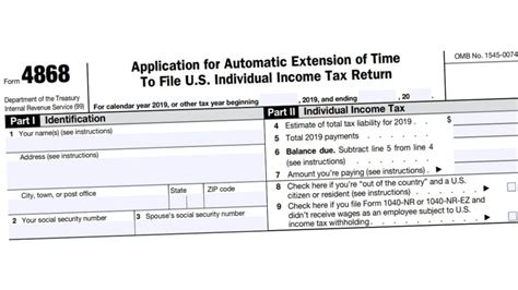 Irs Form 4868 Printable