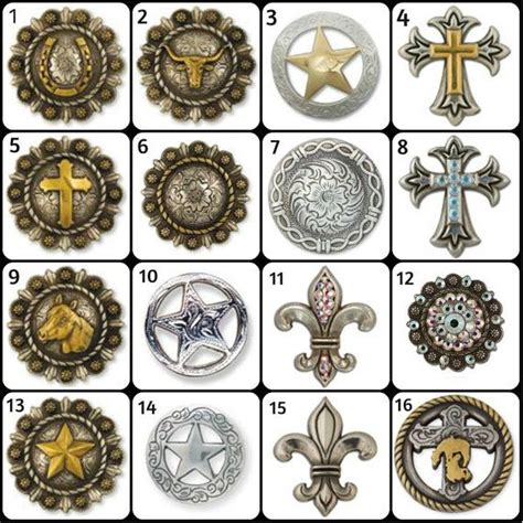 Western Conchos For Saddles Leather Wood And Many Other Etsy