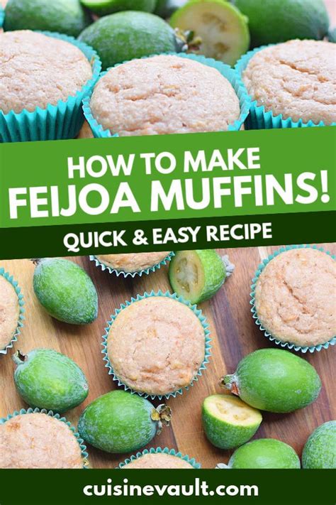 How To Make Feijoa Muffins Cuisinevault Recipe In 2021 Easy Snack